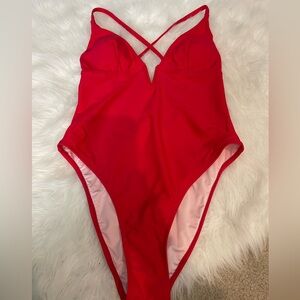 Cupshe Red One Piece Swimsuit